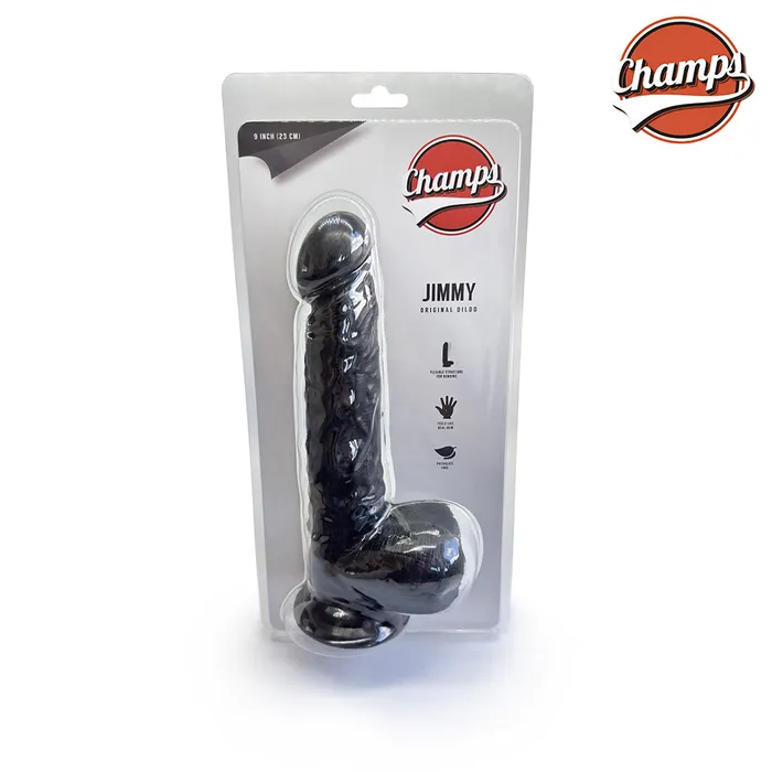 Champs Dildos | Champs - Jimmy Original Dildo - 23 cm - zwart