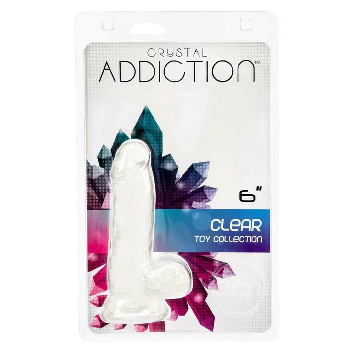 Crystal Addiction 6 Inch Dong Jelly Rubber Dildo BMS Enterprises Dildos