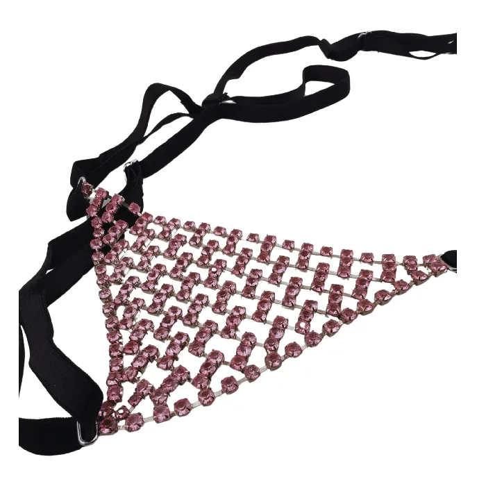 Hustler Reggiseno Strass Pink | Vibrators