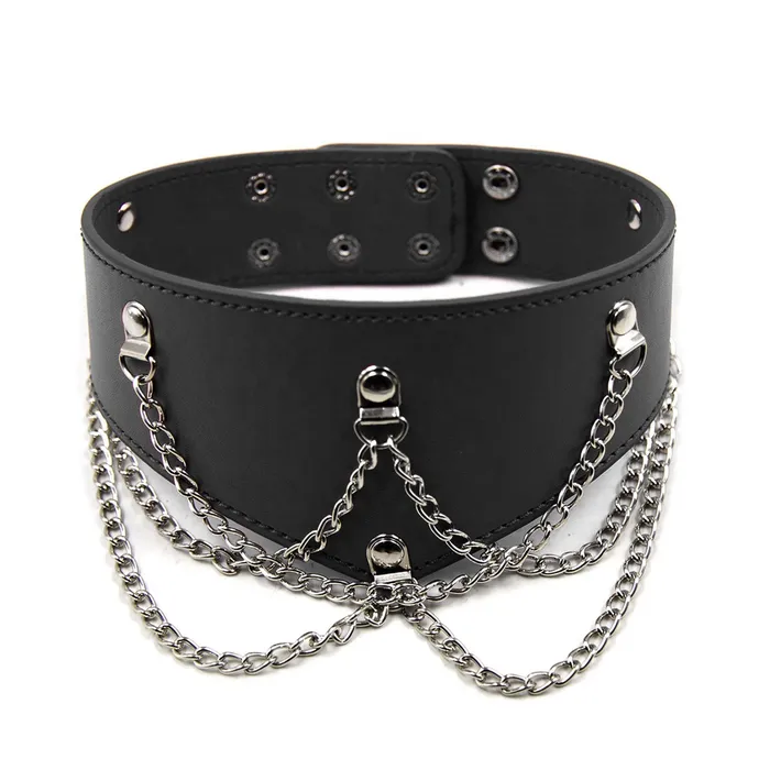 Smart Moves Smart Moves Collar met Decoratieve Kettingen Zwart Vibrators