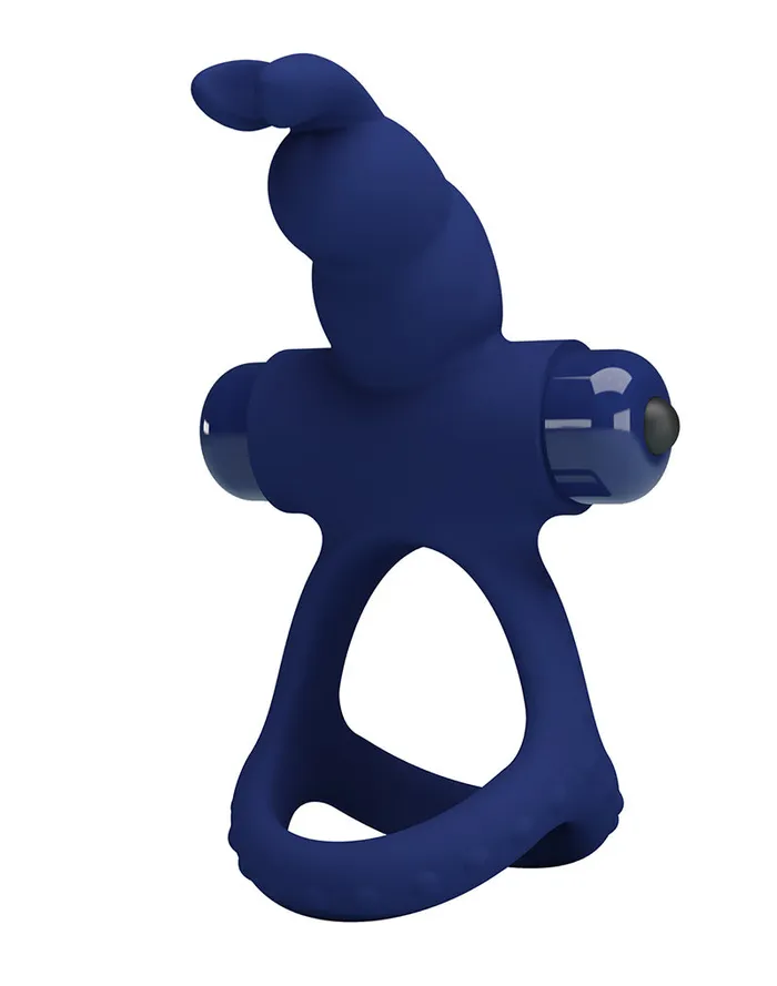 Vibrators | Pretty Love Pretty Love - Luchito - Rabbit Cockring - Donkerblauw