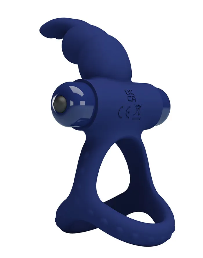 Vibrators | Pretty Love Pretty Love - Luchito - Rabbit Cockring - Donkerblauw