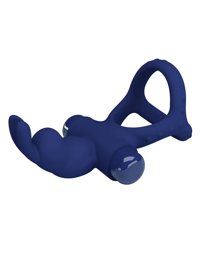 Vibrators | Pretty Love Pretty Love - Luchito - Rabbit Cockring - Donkerblauw