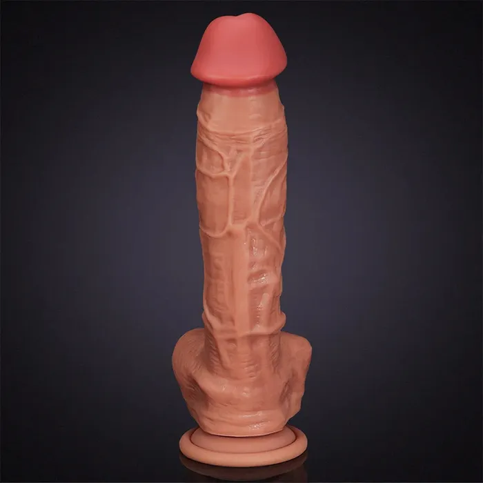 9.45Inch Ultra Lifelike Textured Silicone Dildo | Lovetoyshub Female Sex Toys
