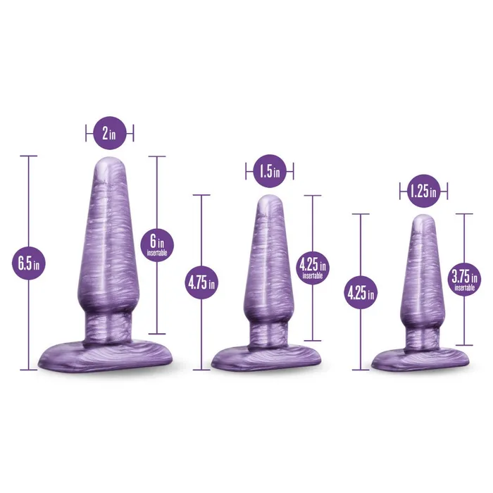B Yours Anal Trainer Kit Purple Swirl | Blush Novelties Anal