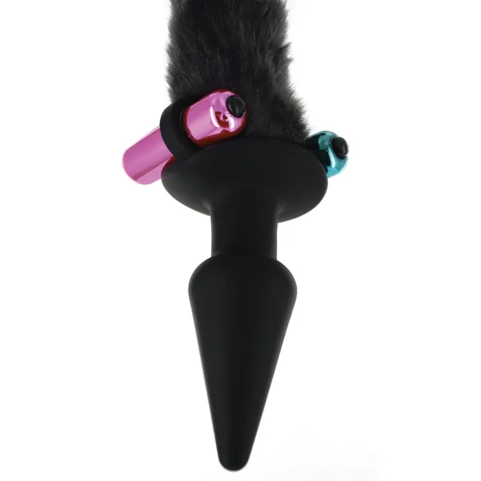 Black Cat Tail Anal Plug and Mask Set | XR Brands Tailz Anal Black Cat Tail Anal Plug and Mask Set | XR Brands Tailz Anal