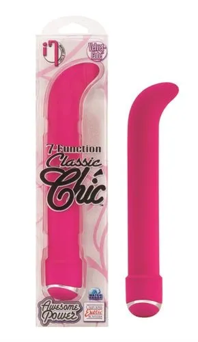 CalExotics Vibrators 7 Function Classic Chic Standard G for GSpot Stimulation Pink CalExotics Vibrators 7 Function Classic Chic Standard G for GSpot Stimulation Pink