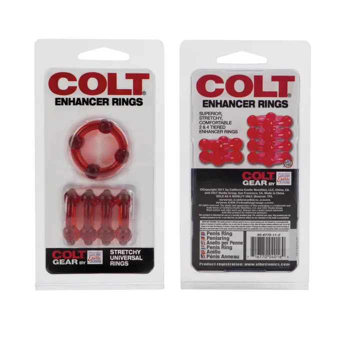 CalExotics Vibrators Colt Enhancer Rings Red