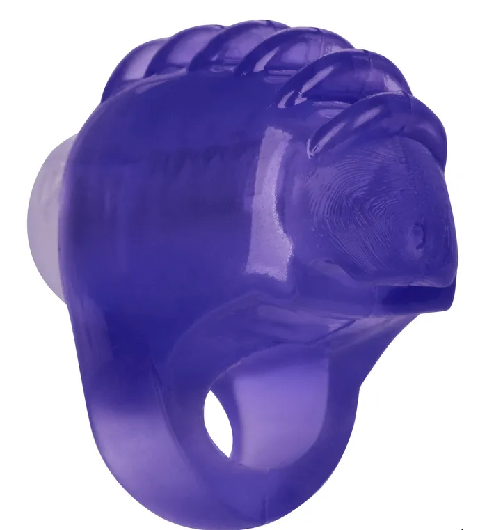 CalExotics Vibrators Foil Pack Vibrating Finger Teaser Purple