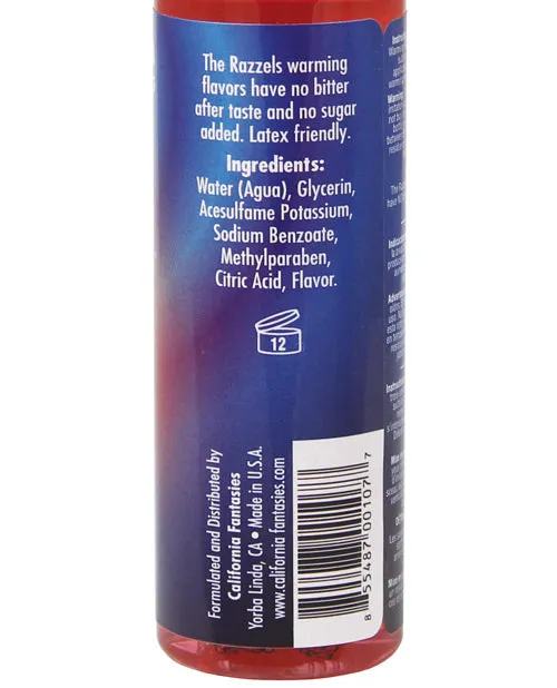 California Fantasies Lubricants | Razzels Warming Lubricant - Kissable Cherry - 4 Oz. Bottle