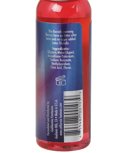 California Fantasies Lubricants | Razzels Warming Lubricant - Kissable Cherry - 4 Oz. Bottle