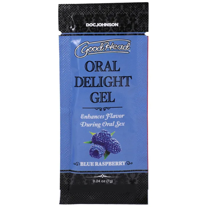 Doc Johnson Anal Goodhead Oral Delight Gel Blue Raspberry 024 Oz
