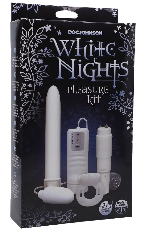 Doc Johnson Vibrators White Nights Pleasure Kit White