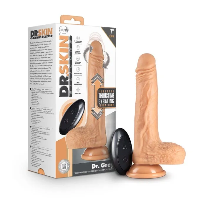 Dr Skin Silicone Dr Grey Fleshbl32503 Blush Novelties Dildos