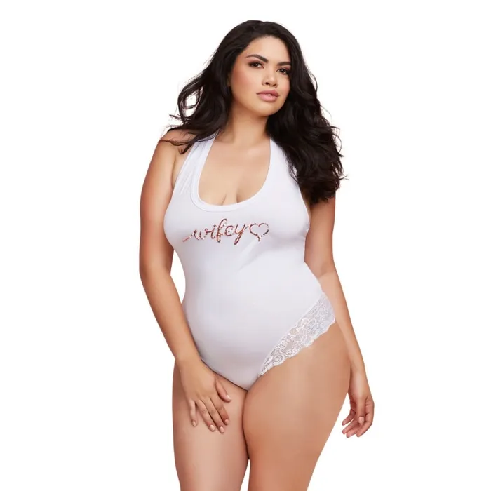 Dreamgirl Teddies And Bodies | Bride Bodysuit - 1x - White Dreamgirl Teddies And Bodies | Bride Bodysuit - 1x - White
