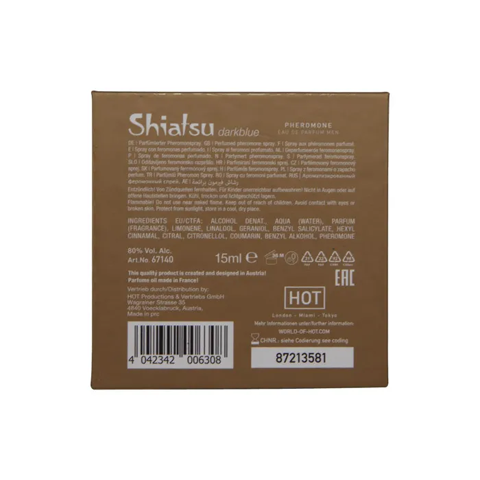 Hot Production Female Sex Toys | Shiatsu Pheromone Eau De Parfum Men - Dark Blue - Pheromone Fragrance for Men - 15 ml - 67140 Hot Production Female Sex Toys | Shiatsu Pheromone Eau De Parfum Men - Dark Blue - Pheromone Fragrance for Men - 15 ml - 67140