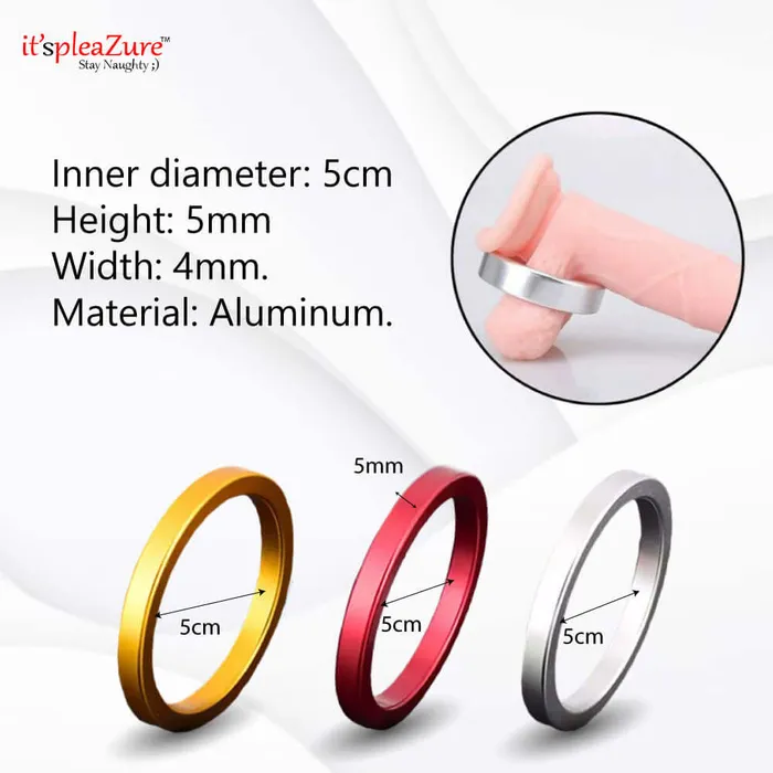 ItspleaZure Male Sex Toys | Itspleazure Aluminum Pleasure Ring Golden