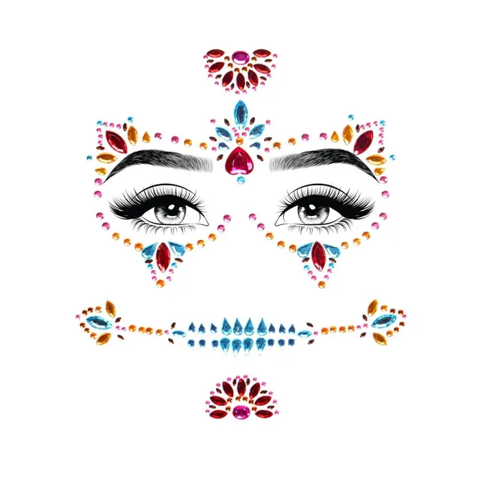 Leg Avenue Anal Day of the Dead Adhesive Face Jewels