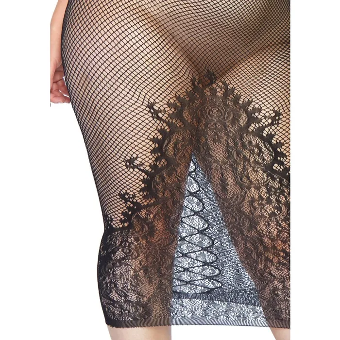 Leg Avenue Fishnet Halter Dress - Queen Size - Black | Anal Leg Avenue Fishnet Halter Dress - Queen Size - Black | Anal