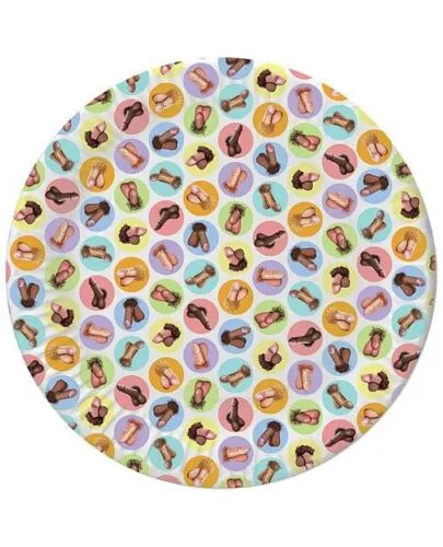 Little Genie Male Sex Toys MiniPenis Plates Pack of 8 Dirty Dishes