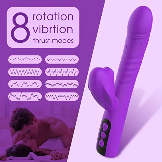 Lusty Age Female Sex Toys | Thrusting Rabbit Vibrator Suction Vibrator for Women