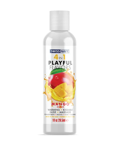 MD Science Lab Female Sex Toys Swiss Navy 4in1 Playful Flavors Mango 1 Oz