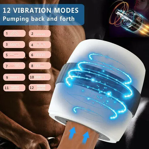 Male Sex Toys | Magic Masturbator Cup - 12 Speed Vibrations - Lusty Age