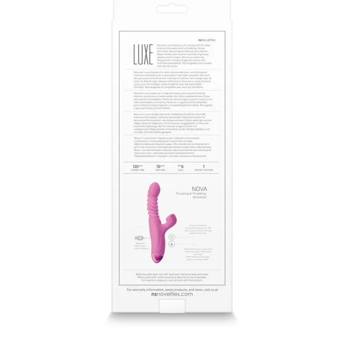 Nsnovelties Vibrators | Luxe - Nova - Pink Nsnovelties Vibrators | Luxe - Nova - Pink