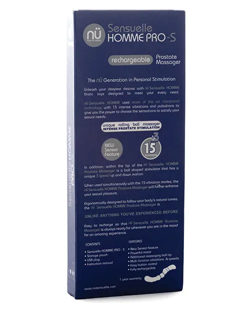 Nu Sensuelle Anal | Sensuelle Homme Pro-s Prostate Massager Navy Blue