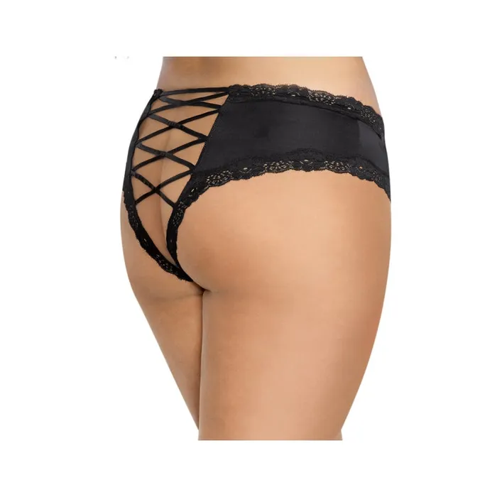Open Back Panty - 1x - Black | Dreamgirl Anal Open Back Panty - 1x - Black | Dreamgirl Anal