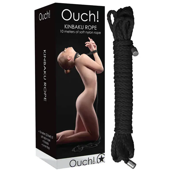 Ouch Kinbaku Ropeou043blk Shots Toys Couples
