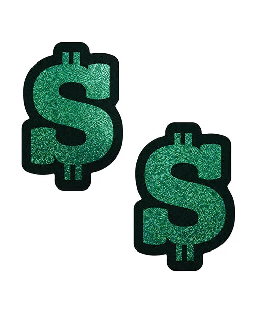 Pastease Vibrators | Pastease Money Gold Glitter Dollar Sign Nipple Pasties