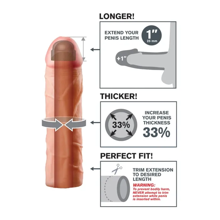 Pipedream Anal | Fantasy X-Tension Perfect 1-Inch Extension Pipedream Anal | Fantasy X-Tension Perfect 1-Inch Extension