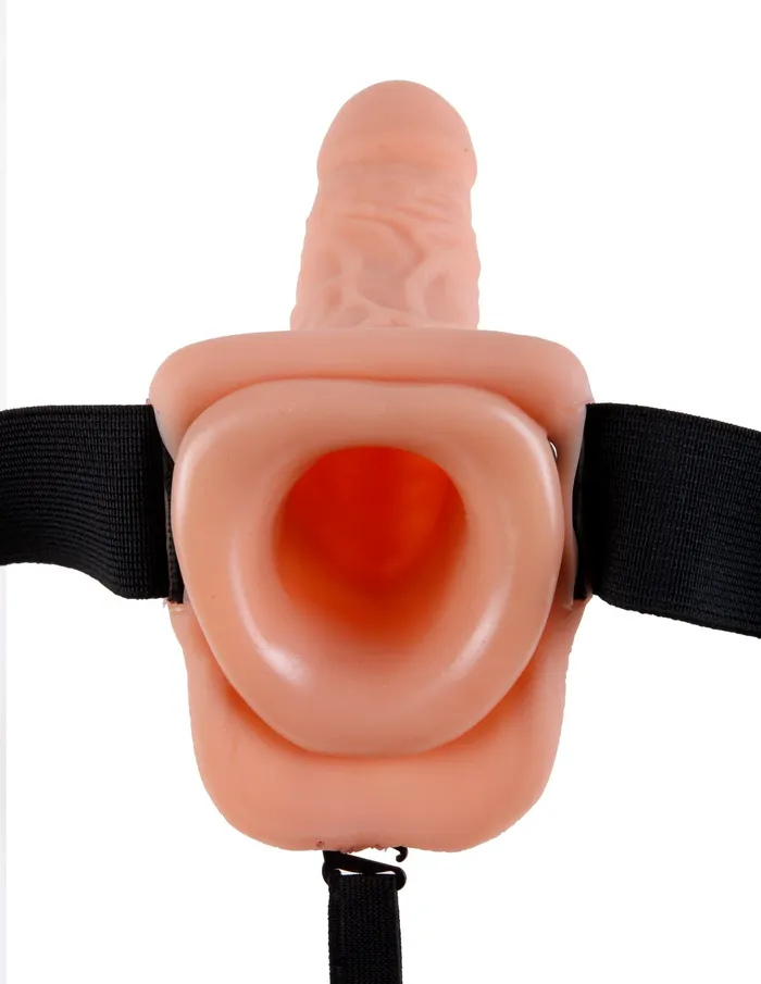 Pipedream Female Sex Toys | Fetish Fantasy 7 Vibrating Hollow Strap On W/balls