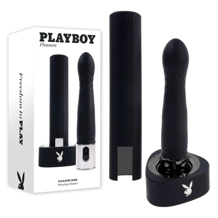 Playboy Pleasure Female Sex Toys Playboy Pleasure PLEASURE ZONE Black 214 cm Rechargeable Vibrator with USB Charging Dock Playboy Pleasure Female Sex Toys Playboy Pleasure PLEASURE ZONE Black 214 cm Rechargeable Vibrator with USB Charging Dock
