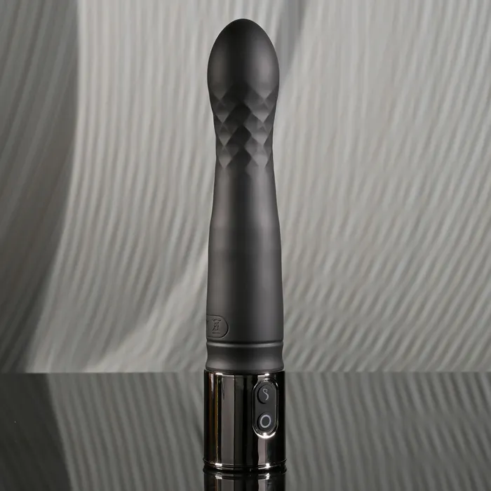 Playboy Pleasure Female Sex Toys | Playboy Pleasure PLEASURE ZONE - Black 21.4 cm Rechargeable Vibrator with USB Charging Dock Playboy Pleasure Female Sex Toys | Playboy Pleasure PLEASURE ZONE - Black 21.4 cm Rechargeable Vibrator with USB Charging Dock