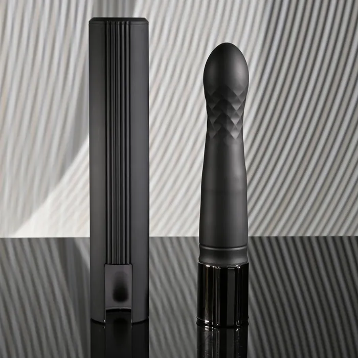 Playboy Pleasure Female Sex Toys | Playboy Pleasure PLEASURE ZONE - Black 21.4 cm Rechargeable Vibrator with USB Charging Dock Playboy Pleasure Female Sex Toys | Playboy Pleasure PLEASURE ZONE - Black 21.4 cm Rechargeable Vibrator with USB Charging Dock