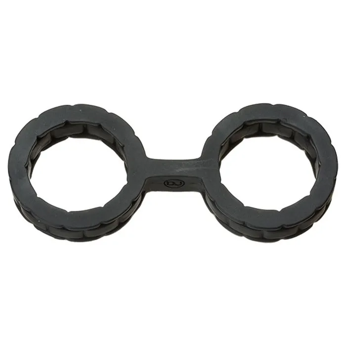 Restraints Doc Johnson Japanese Bondage Silicone Cuffs Small Black