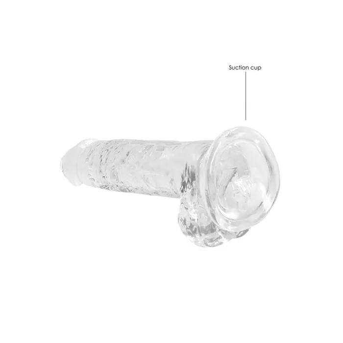 Shots Toys Female Sex Toys | RealRock 7'' Realistic Dildo With Balls - Clear 17.8 cm Dong - REA091TRA Shots Toys Female Sex Toys | RealRock 7'' Realistic Dildo With Balls - Clear 17.8 cm Dong - REA091TRA