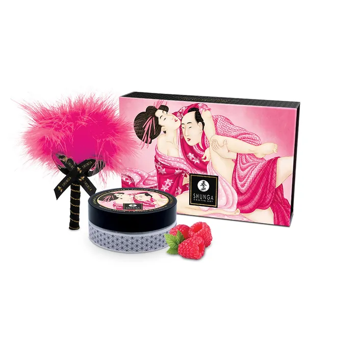 Shunga Female Sex Toys Kissable Body Powder Raspberry Filling 265 Oz