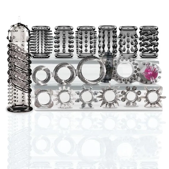 The 9s TryCurious Cock Ring and Sleeve Set Icon Brands Male Sex Toys