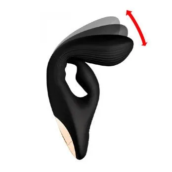 Vibrators | XR Brands 7x Bendable Silicone Rabbit Vibrator - Black