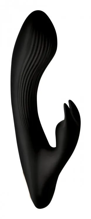 Vibrators | XR Brands 7x Bendable Silicone Rabbit Vibrator - Black