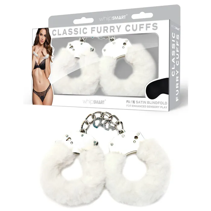 WhipSmart Classic Furry Cuffs Whitews1503 WhipSmart Couples