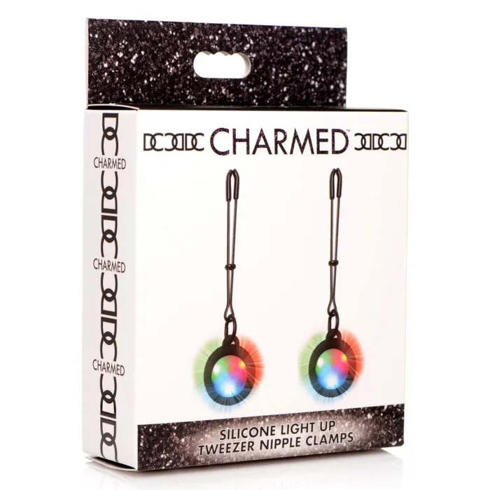 Xr Brands Charmed Female Sex Toys | Silicone Light Up Tweezer Nipple Clamps Xr Brands Charmed Female Sex Toys | Silicone Light Up Tweezer Nipple Clamps