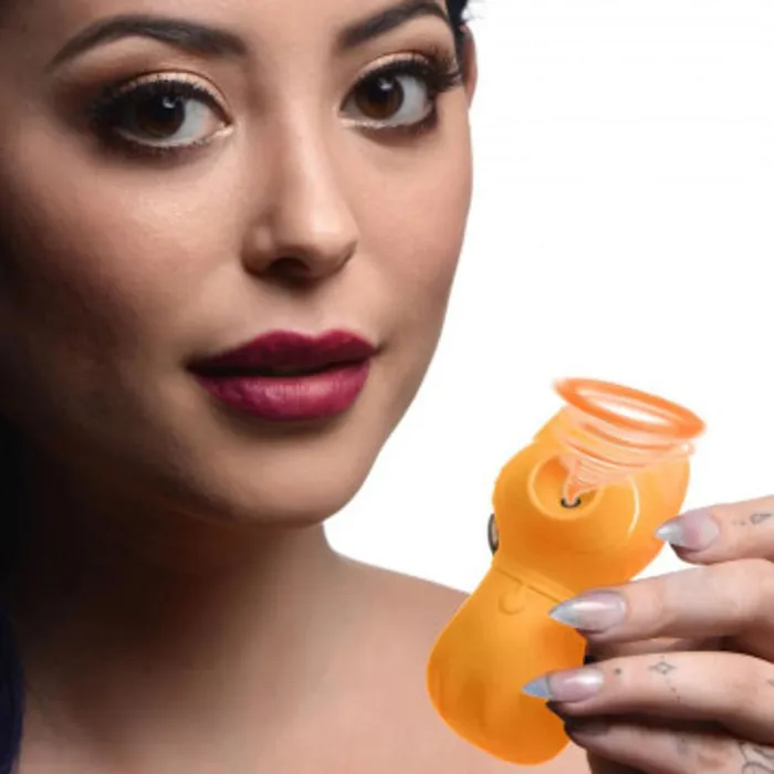 XR Brands Female Sex Toys | Sucky Kitty 7x Clitoral Stimulator - Orange
