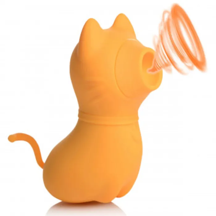 XR Brands Female Sex Toys | Sucky Kitty 7x Clitoral Stimulator - Orange