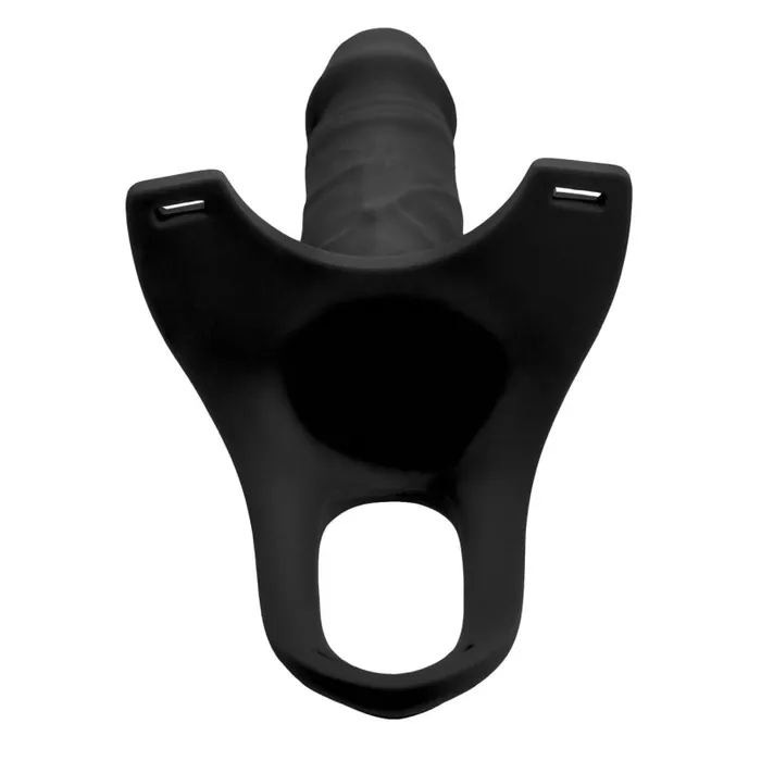 Xr Brands Size Matters Female Sex Toys | Hollow Silicone Dildo Strap-on - Black Xr Brands Size Matters Female Sex Toys | Hollow Silicone Dildo Strap-on - Black
