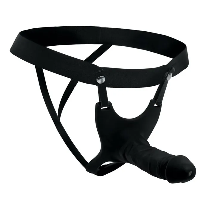 Xr Brands Size Matters Female Sex Toys | Hollow Silicone Dildo Strap-on - Black Xr Brands Size Matters Female Sex Toys | Hollow Silicone Dildo Strap-on - Black