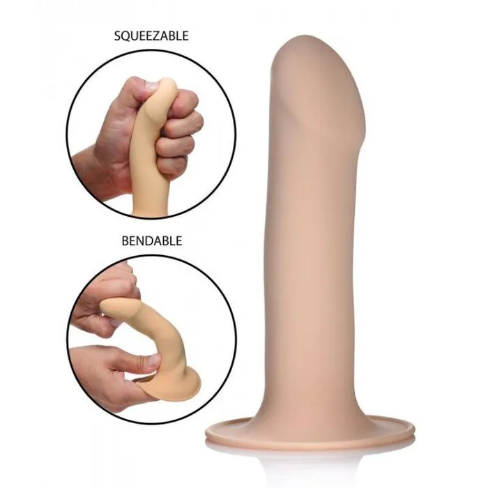 XR Brands Squeeze It Dildos Squeezable Phallic Dildo Light